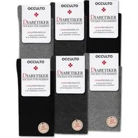 OCCULTO Basicsocken Socken Herren ohne Naht ohne Gummibund 6er Pack (Modell: Oliver) (6-Paar)