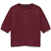 Vero Moda Strickjacke VMDOFFY 2/4 O-NECK BUTTON CARDIGAN NOOS Materialmix, regular fit