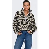 ONLY Sweatshirt ONLJANNE AZTEC TEDDY L/S HALFZIP CC SWT
