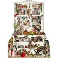 COPPENRATH DIE SPIEGELBURG Adventskalender Wand-Adventskalender - Katzen im Advent