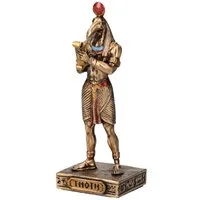Figuren Shop GmbH Dekofigur Thoth Figur – Ägyptischer Gott Statue Miniatur 9 cm Veronese Deko