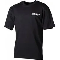 MFH T-Shirt T-Shirt, schwarz, Security, bedruckt - XL (1-tlg) bedruckt