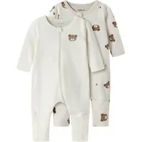 Name It Schlafoverall NBNNIGHTSUIT 2P ZIP FF PUMICE BEAR