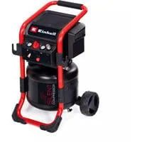 Kompressor TE-AC 240/24 Silent schwarz/rot, 1.500 Watt