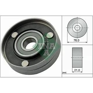 Ina Umlenkrolle f?r Keilrippenriemen Audi A5 A6 A8 Q7 R8 VW Touareg 4,2
