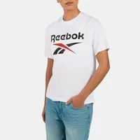Reebok T-Shirt WREN 2 COLOUR LOGO CREW SS TEE aus Baumwolle, in den Größen XS bis XXL