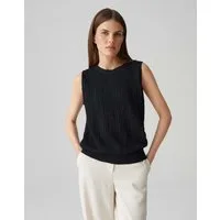 OPUS Shirttop IKINI Regular mit Smokstruktur