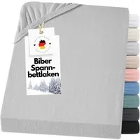 Carpe Sonno Spannbettlaken Biber Flanell Warm Winter Laken 90x200 100x200 140x200 180x200 200x200, Biber, Gummizug: rundum, (1 Stück), MADE IN GERMANY - Extra warm & kuschelig - Bügelfrei