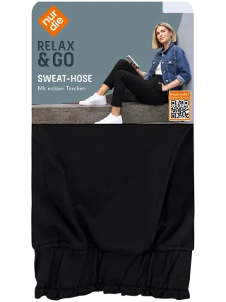 NUR DIE Damen Bequeme Sweat-Hose - Relax & Go