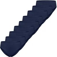 Schiesser Hüftslip 9er Pack Essentials Cotton (Spar-Set, 9-St) Slip - Baumwolle - Atmungsaktiv - Optimale Passform