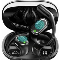 ibettertec Open Ear Bluetooth Kopfhörer, Kabellose Sport Kopfhörer mit Ohrbügel Bluetooth-Kopfhörer (Bluetooth 5.4, ENC Geräuschunterdrückung, 18 mm Treiber, IPX6 Wasserschutz, 45 Std. Akkulaufzeit, USB-C Ladecase)