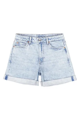 Garcia - Lässige Jeans-Shorts mit hoher Taille im Regular Fit blau - Gr. - 28