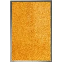 furnicato Fußmatte Innen-/Außen-60 x 40 cm in Orange, Rechteckig, Saugstarker Schmutzfangteppich mit rutschfester PVC-Rückseite