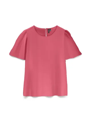 VERO MODA - VMSIENA SS TOP WVN Coral Paradise - Gr. - XL