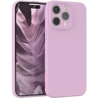 EAZY CASE Handyhülle für Apple iPhone 15 Pro Max Hülle Silikon 6,7 Zoll, Hülle mit Kameraschutz Handycase Soft Smart Slimcover Lila / Flieder