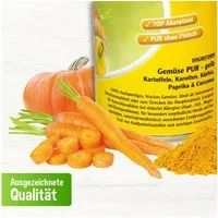 Schecker Schecker Gemüse PUR - gelb Ergänzungsfuttermittel für Hunde Gemüse, Nassfutter für: Hunde, ohne Zusatzstoffe