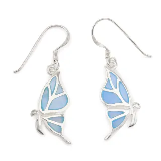 Schmetterling Ohrringe aus 925 Silber