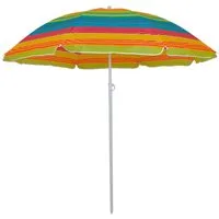 Master Grill & Party Sonnenschirm JKB02, Sonnenschirm für Garten Bunte Streifen