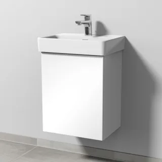 Sanipa 3way Waschtischunterbau zu Laufen Pro S Waschtisch mit 1 Tür, Weiß-Glanz SF78378