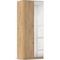 OTTO home Drehtürenschrank Kleiderschrank Schrank Garderobe AGORDO mit Dekor- oder Hochglanzfront (in zwei Griff-Farben, Breiten 91-405 cm) durchdachte Innenausstattung, in 8 Breiten und 2 Höhen MADE IN GERMANY