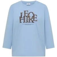 CECIL 3/4-Arm-Shirt mit Elasthananteil, Print im Animal-Look, Rundhals