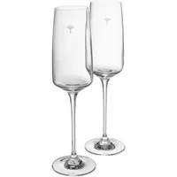 JOOP! Sektglas JOOP! LIVING - SINGLE CORNFLOWER Champagnerglas 2er Set, 2-tlg., Glas