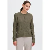OXMO Strickjacke OXSinva Süßer Cardigan mit Strickmuster
