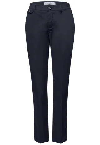Street One - Chino im Casual Fit in softer Qualität deep blue - Gr. - 30