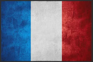 Fussmatte Frankreich 10348 | Größe: 60 cm x 45 cm