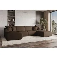 99rooms Wohnlandschaft Gusto, Sofa, U-Form, mit Schlaffunktion, mit abnehmbaren Kissen, Bezug - Cord POSO