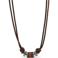 Fossil Collier Fossil Herren-Kette Leder