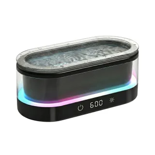 Tevorex 25W 48KHZ High Frequency Ultrasonic Cleaner 350ml Capacity 360° Visible Dual Cleaning Modes Household Cleaning M