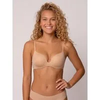 Royal Lounge Intimates T-Shirt-BH Royal Miracle Komplett nahtloses, integrierter Bügel, beige