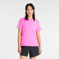 New Balance Laufshirt Sports Essentials T-Shirt Womens TOP-36327 mit eingefasster Kante am Rundhalsausschnitt, Kurzarm, atmungsaktiv