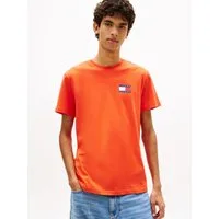 Tommy Jeans T-Shirt TJM SLIM FIT ESSENTIAL FLAG mit Rundhalsausschnitt