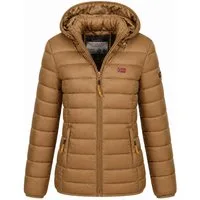 Geographical Norway Steppjacke Damen Herbst Jacke Steppjacke Outdoor leicht Kapuze Übergangsjacke