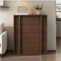 GarveeMore Kommode Moderner Nachtkommode Schubkastenkommode mit 3/4/5 Schubladen, Nachttisch aus Holz Nachtkonsole Hochkommode Lowboard Anrichte