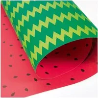 Bow & Hummingbird Geschenkpapier Geschenkpapier Wassermelone, 100% Recyclingpapier