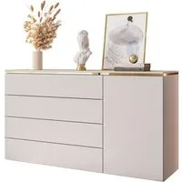 Lookway Kommode AURORA 4S1D Anrichte in KASCHMIR Schubladenschrank
