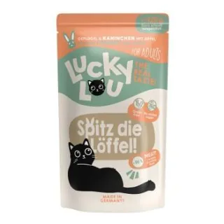Lucky Lou Nassfutter Katze Adult Geflügel und Kaninchen 64x125 g