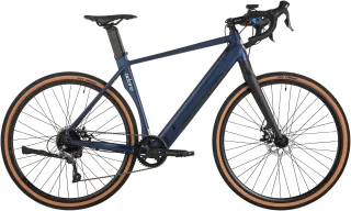 Adore "GTR-770 28" Alu Gravel Tourenfahrrad" 8 Gang Shimano Claris Schaltwerk Kettenschaltung Heckmotor 250 W 30NM / 10Ah, dunkelblau matt, Pedelec, Elektrofahrrad für Damen u. Herren