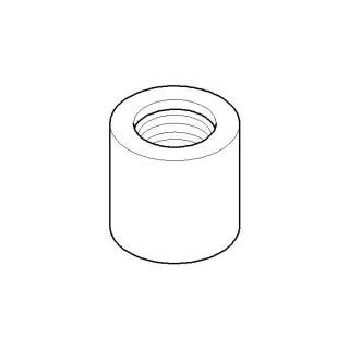 Dornbracht Adapter Regenbrause chrom 092403136-00 092403136 D 33 x 32 mm Chrom
