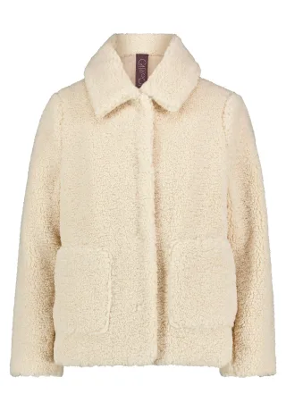 CARTOON - Plüschjacke Beige - Gr. - 38