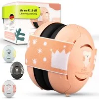 Schallwerk Kapselgehörschutz Mini+ Ohrenschützer für Kleinkinder - Gehörschutz Baby, (Kopfhörer Babys & Kleinkinder, Ohrenschutz für Babys mit verstellbaren Band), bis zu 52cm Kopfumfang