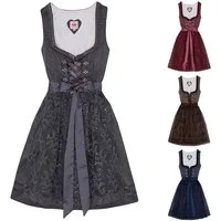 Spieth & Wensky Dirndl Bea Dirndl Dirndl Bea 2-teiliges Midi-Dirndl Kleid Dirndl Trachtenkleid kurz