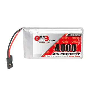 GAONENG 3.7V 4000mAh 5C 1S LiPo Battery JR Plug for Sanwa M17 Transmitter Receiver
