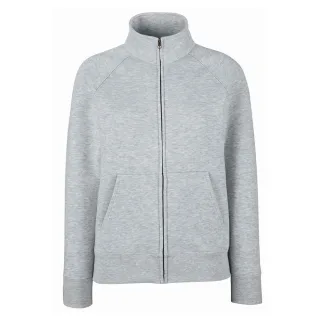 Fruit of the Loom - Sweatjacke für Damen (Grau meliert)