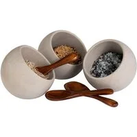 APS Aufbewahrungsschüssel MOON, Melamin, (Set, 3-tlg), 50 ml, inkl. Löffel