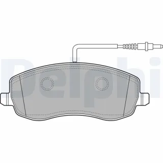 Delphi Bremsbel?ge vorne Citroen C8 Fiat Ulysse Peugeot 807