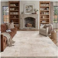 PURECOZY Teppich abstrakt, moderner Kurzflor, weich kuschelig, waschbar & pflegeleicht, rechteckig, Höhe: 6.1 mm, geeignet für verschiedene Innenräume, 120 x 180 cm